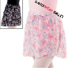 Printed Mesh Mock Wrap Dancewear Ballet Dress Dance Skirt
